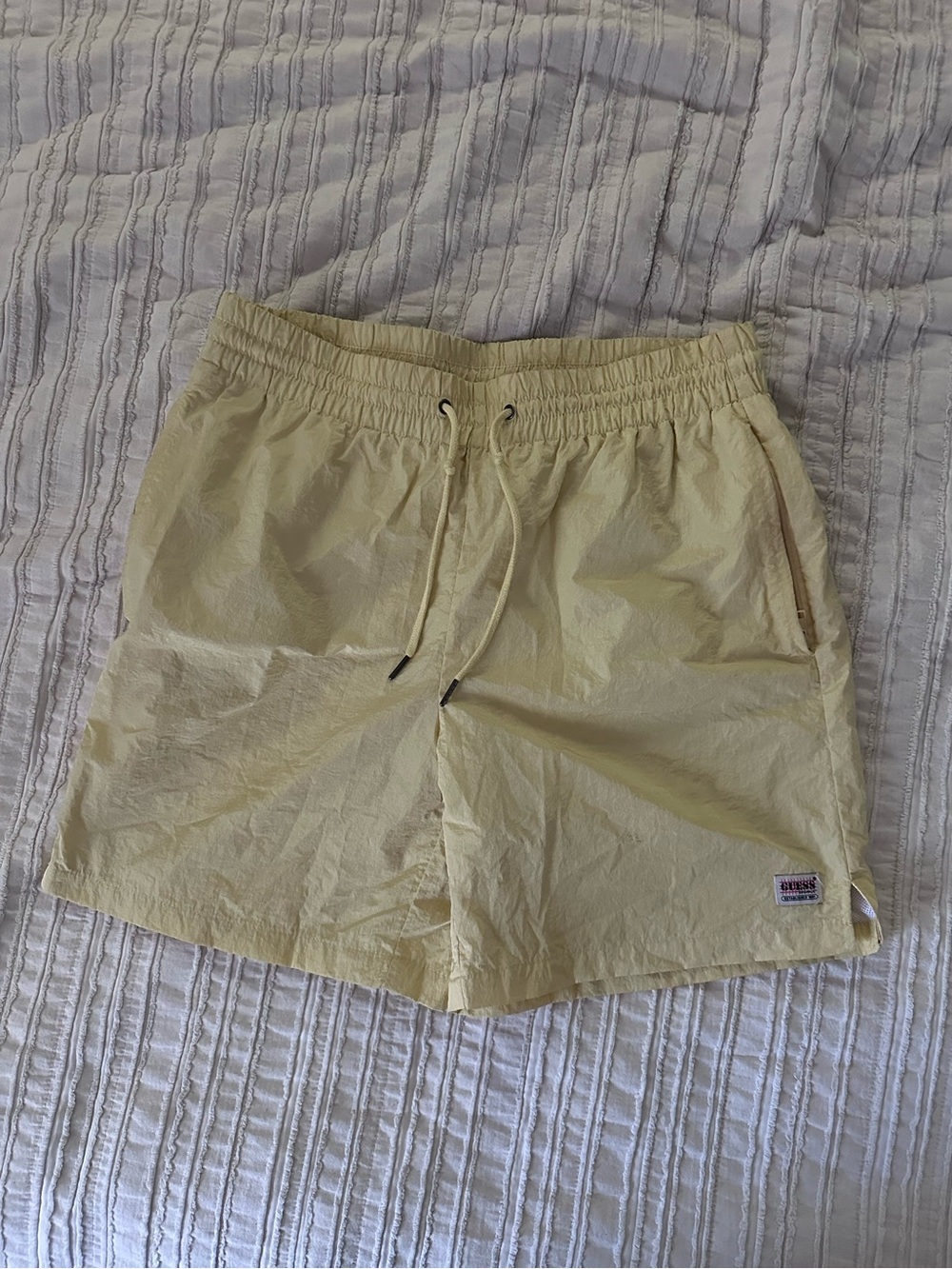 Guess Originals Established 1981 Swim Shorts – Butter Yellow – Size M